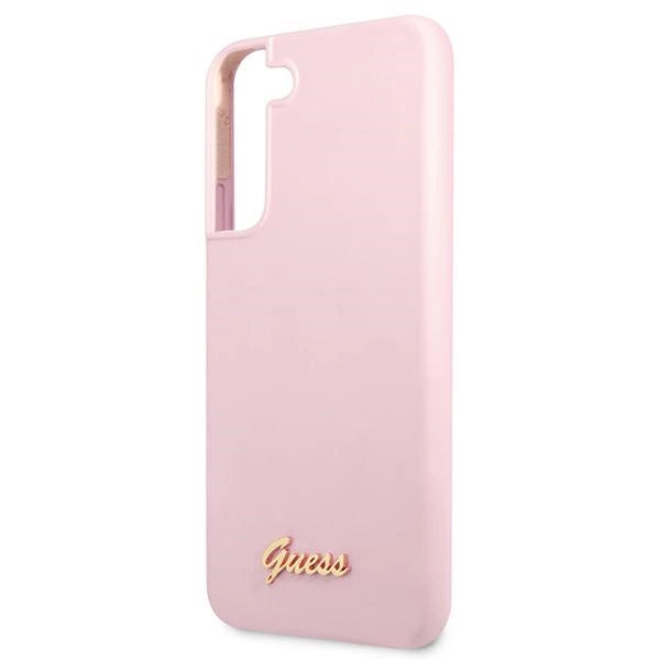 Guess GUHCS22MLSLMGLA S22+ S906 lavendel/lavendel hardcase Silikon Script Metal Logo