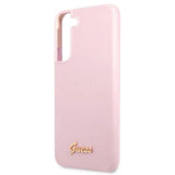 Guess GUHCS22MLSLMGLA S22+ S906 lavendel/lavendel hardcase Silikon Script Metal Logo