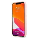 Guess GUHMP13MLSLMGLP iPhone 13 6.1" lyserød/lyserød hardcase Silicone Script Gold Logo Magsafe