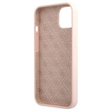 Guess GUHMP13MLSLMGLP iPhone 13 6.1" lyserød/lyserød hardcase Silicone Script Gold Logo Magsafe