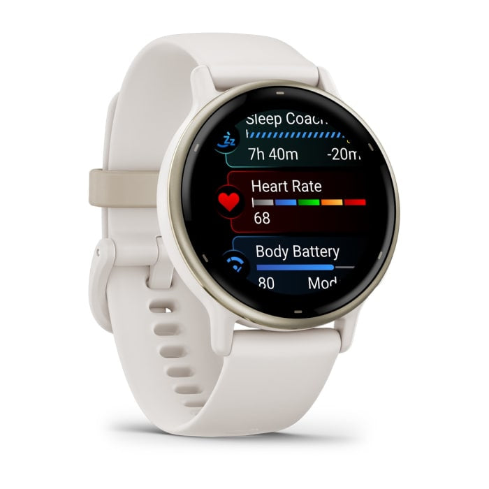 Garmin vívoactive 5 Guld Hvid SmartWatch