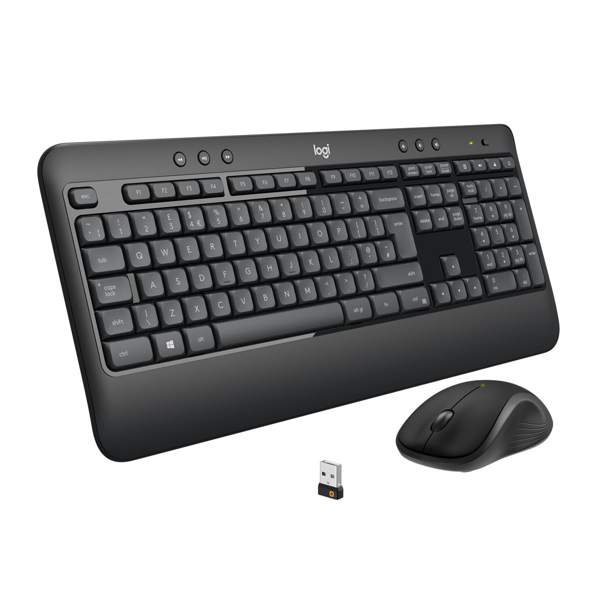 Logitech MK540 Advanced tastatur Mus inkluderet Universel RF trådløst QWERTY US International Sort