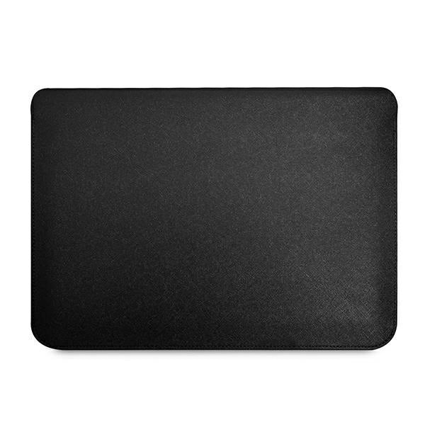 Guess Saffiano Triangle Logo-kasse til en 14" bærbar computer - sort