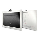 Guess Saffiano Triangle Logo-kasse til en 14" bærbar computer - sort