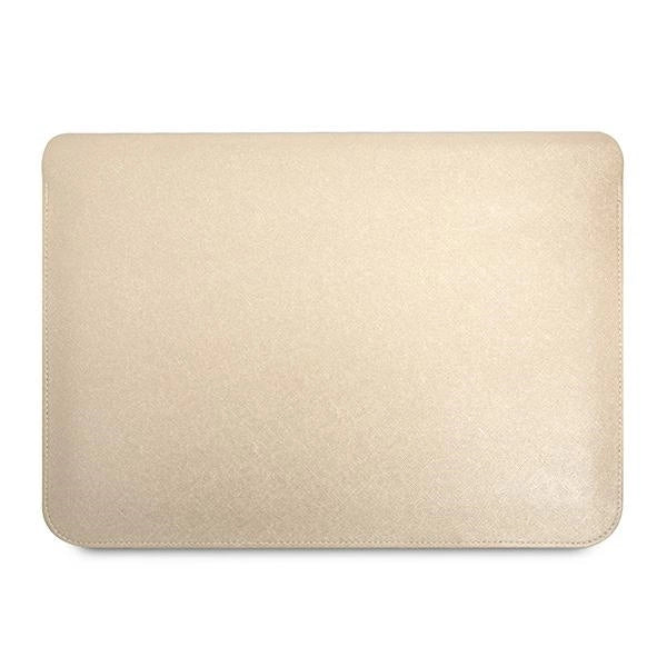 Guess Saffiano Triangle Logo case til en 16" laptop - beige