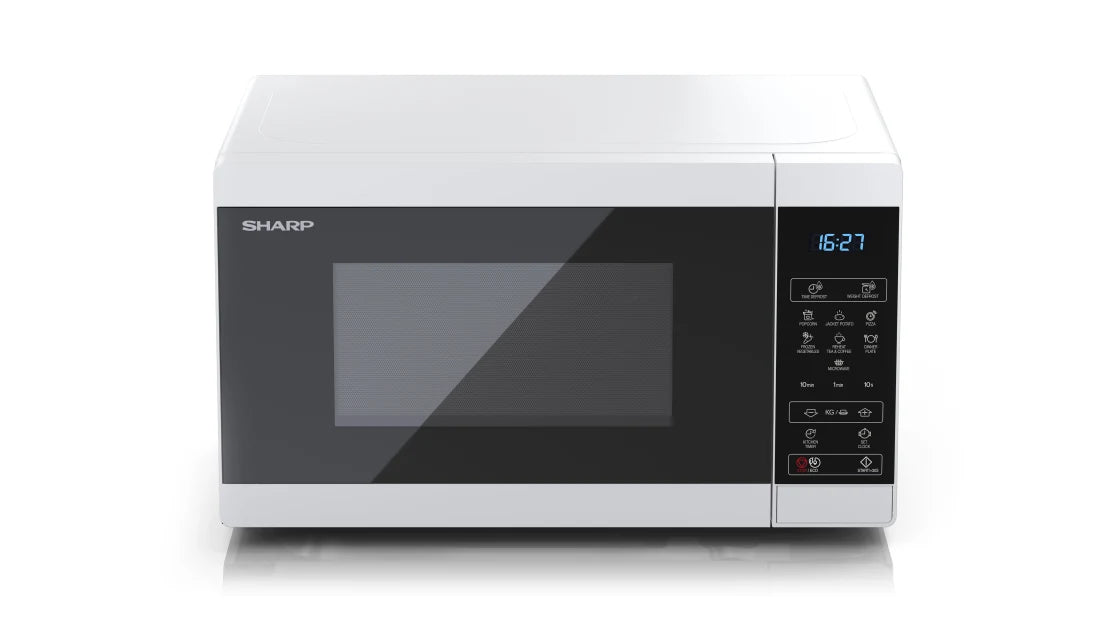 Sharp YC-MS02E-W mikrobølgeovn Sort, Hvid Solo mikroovn Bordplade 20 L 800 W