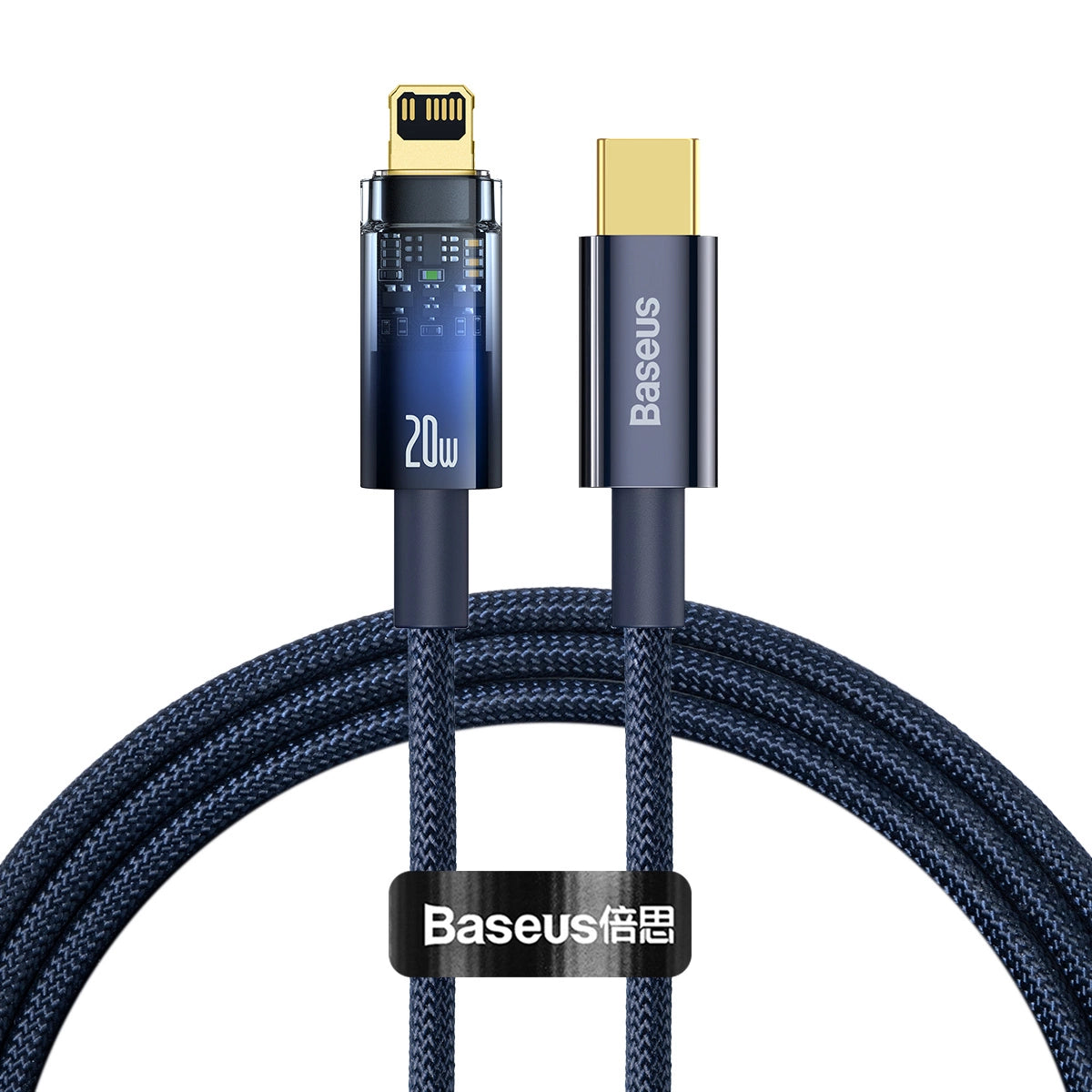 Baseus CATS000003 Lightning - USB-C kabel 20W 480Mb/s 1m - blå