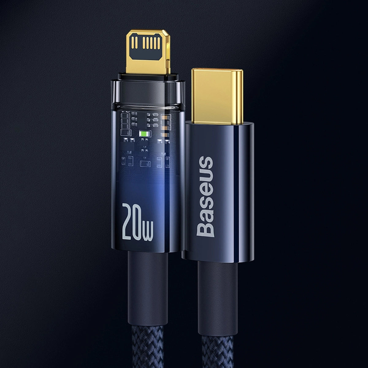 Baseus CATS000003 Lightning - USB-C kabel 20W 480Mb/s 1m - blå