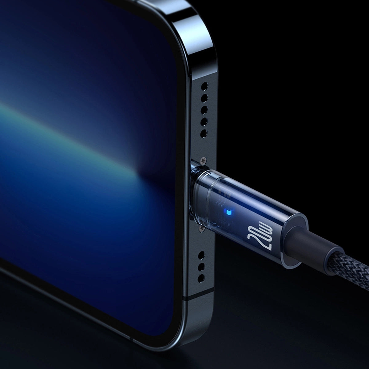 Baseus CATS000003 Lightning - USB-C kabel 20W 480Mb/s 1m - blå