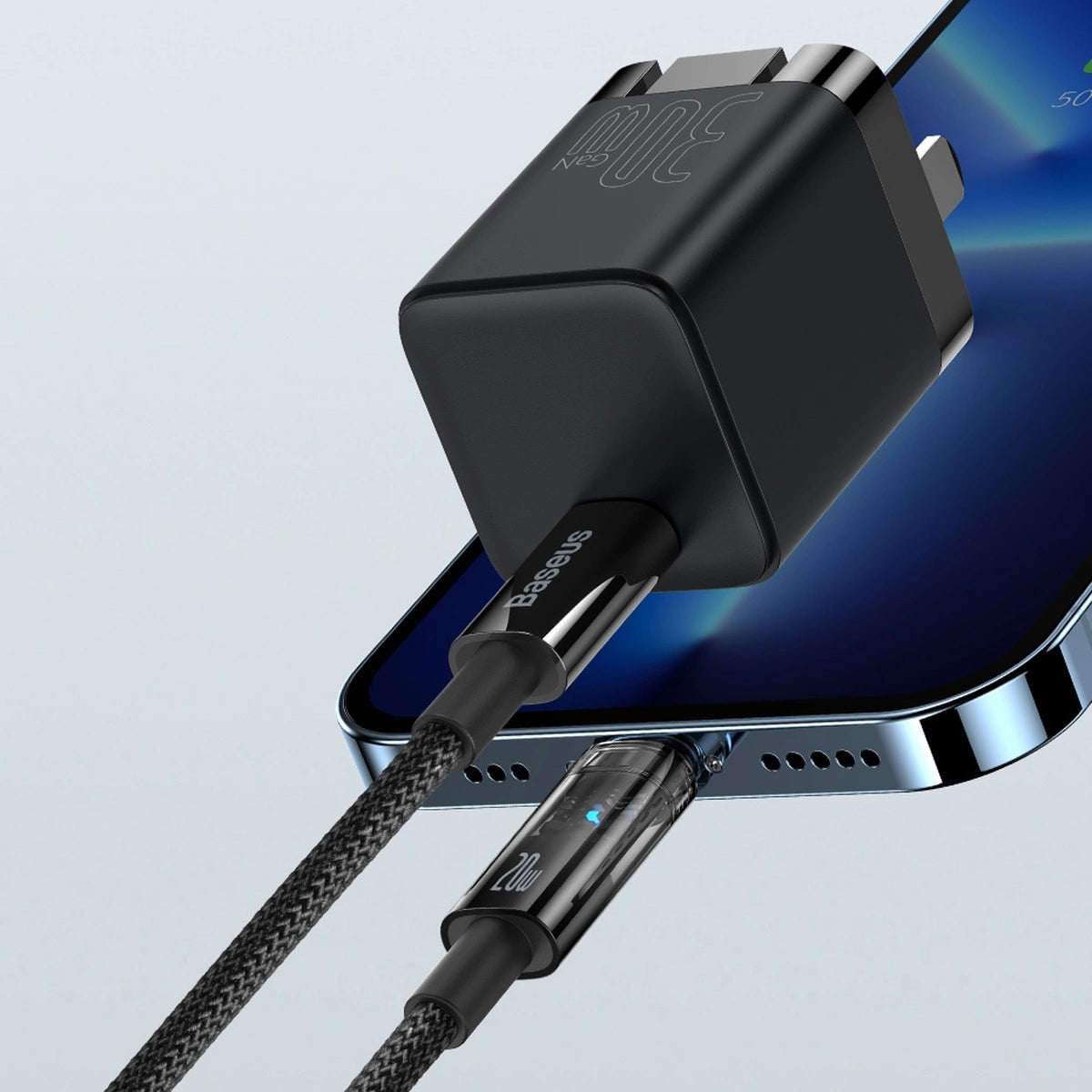 Baseus CATS000003 Lightning - USB-C kabel 20W 480Mb/s 1m - blå