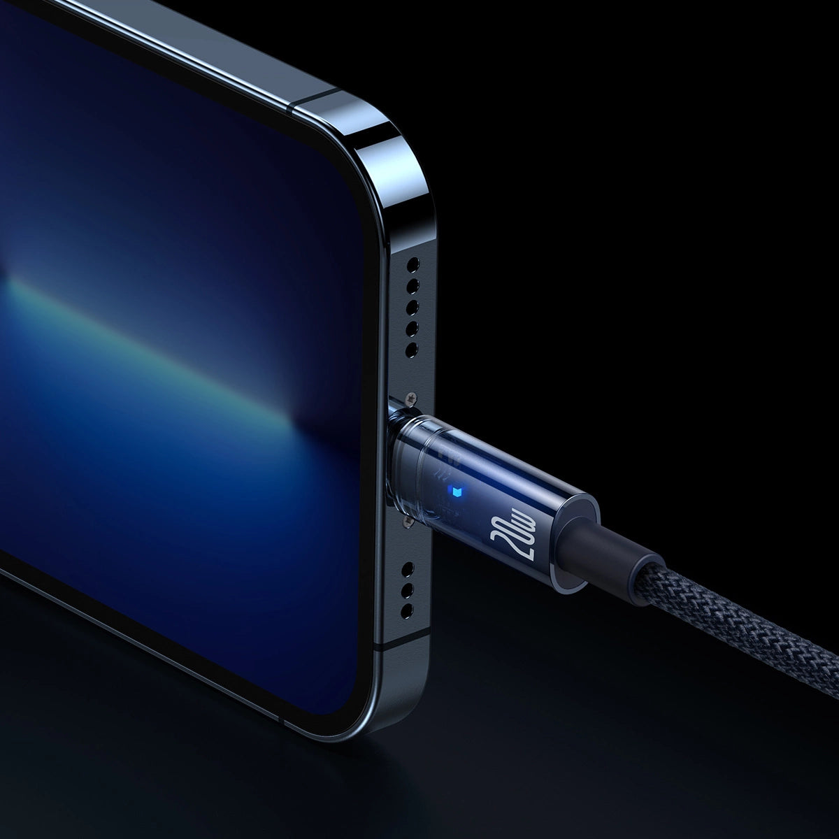 Baseus CATS000003 Lightning - USB-C kabel 20W 480Mb/s 1m - blå