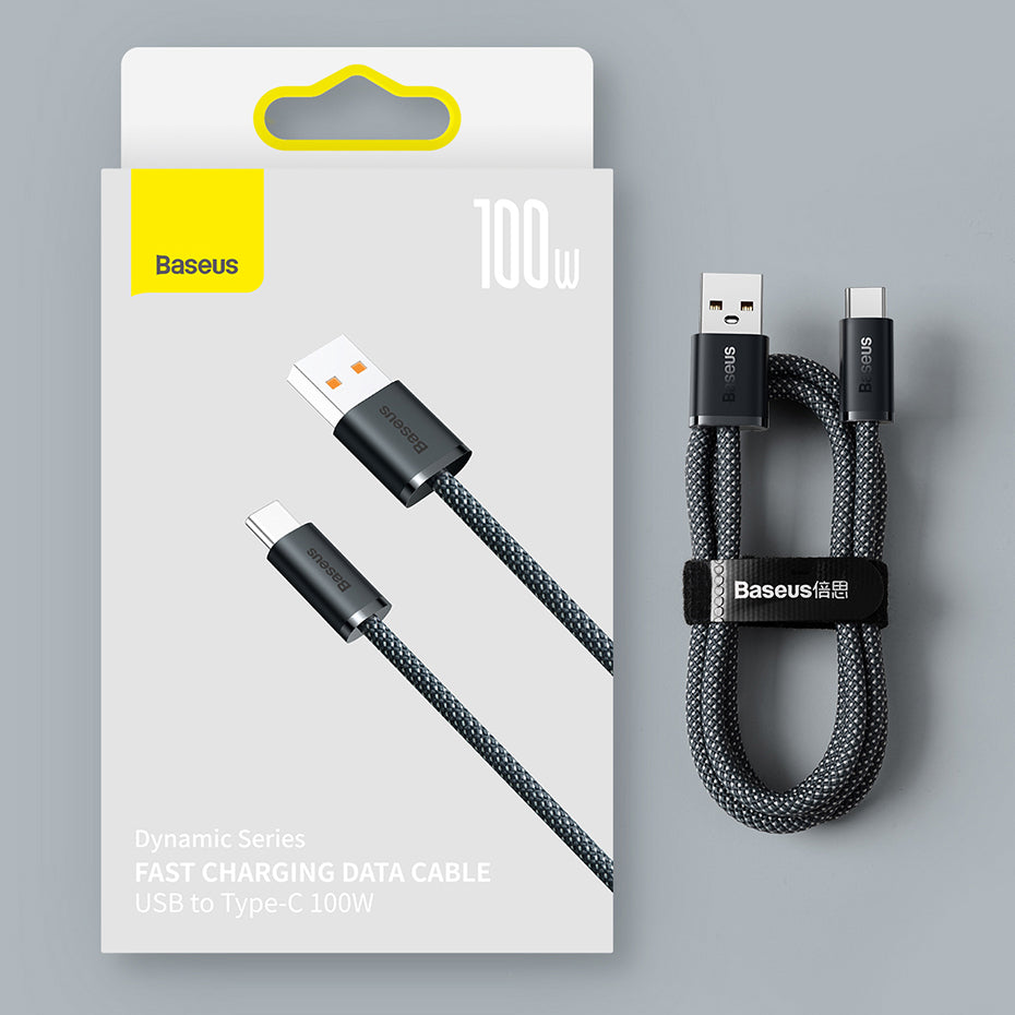 Baseus Dynamic Series USB-kabel - USB Type C 100W 2m hvid (CALD000702)