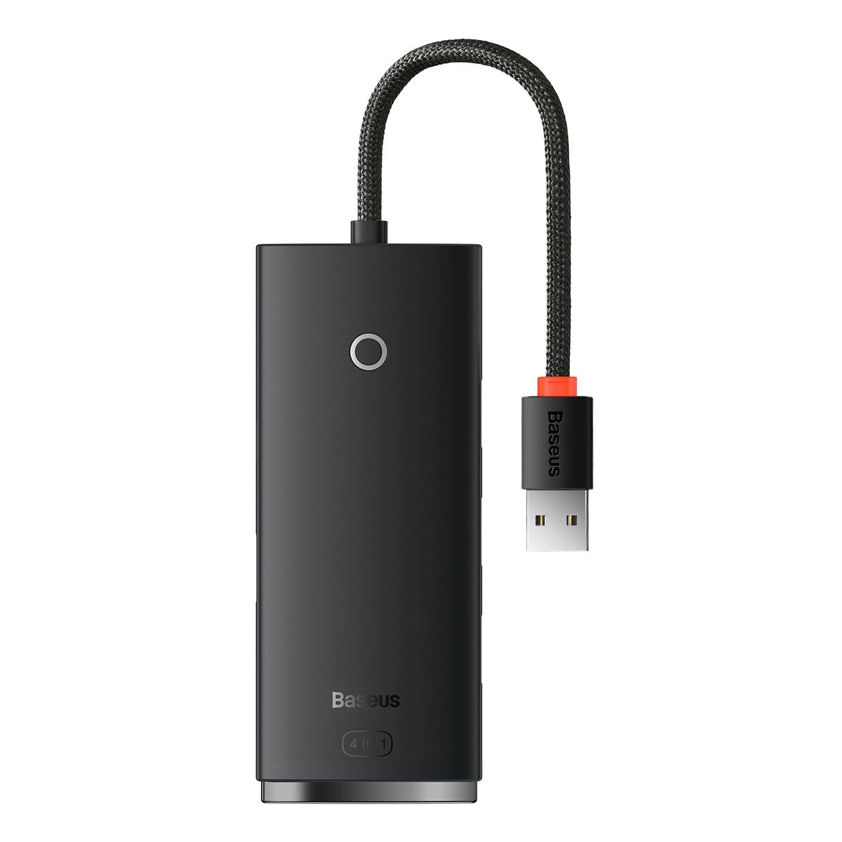 Baseus Lite Series HUB 4-Port (USB-A til 4xUSB-A 3.0) 0,25m sort (WKQX030001)