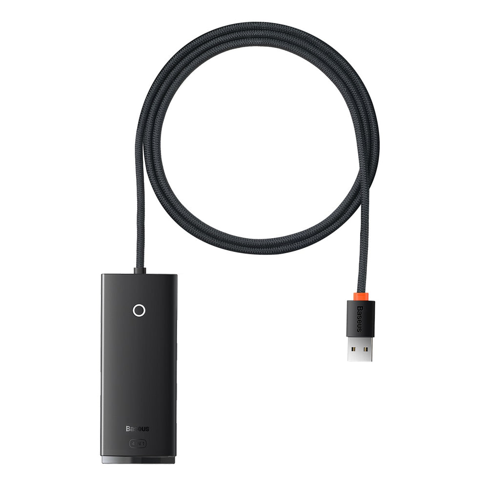 Baseus Lite Series HUB adapter USB-A til 4xUSB-A 3.0 5Gb / s sort (WKQX030101)