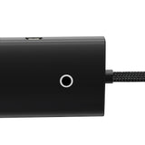 Baseus Lite Series HUB adapter USB-A til 4xUSB-A 3.0 5Gb / s sort (WKQX030101)