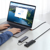 Baseus Lite Series HUB adapter USB-A til 4xUSB-A 3.0 5Gb / s sort (WKQX030101)