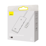 Baseus Lite Series HUB 4-Port (USB-A til 4xUSB-A 3.0) 2m sort (WKQX030201)