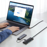 Baseus Lite Series HUB 4-Port (USB-A til 4xUSB-A 3.0) 2m sort (WKQX030201)