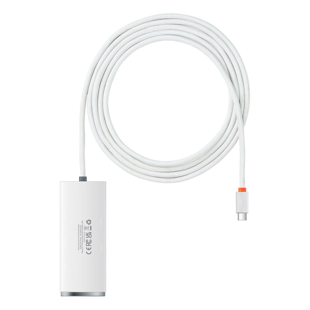 Baseus Lite Series HUB adapter USB Type C - 4x USB 3.0 2m white (WKQX030502)