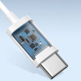 Baseus Encok H17 3,5 mm minijack trådbundne hovedtelefoner hvid (NGCR020002)