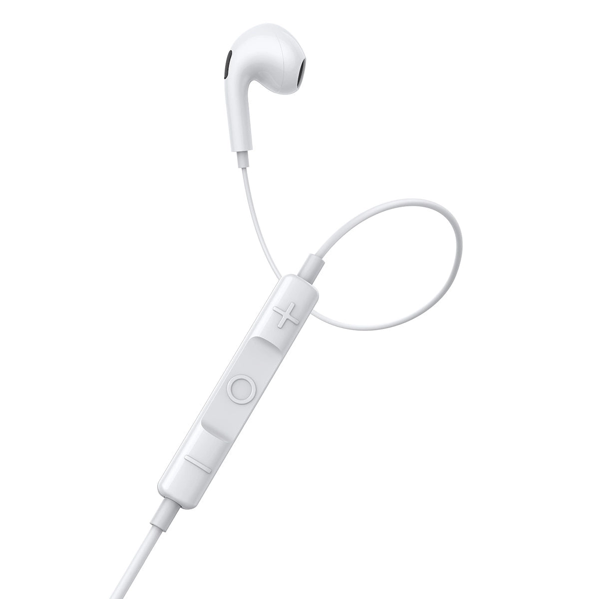 Baseus Encok H17 3,5 mm minijack trådbundne hovedtelefoner hvid (NGCR020002)