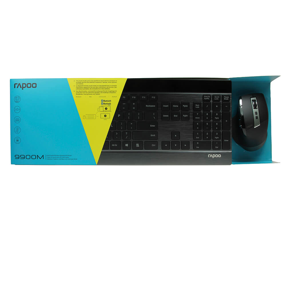 Rapoo Keyboard/Mice Set 9900 M Wireless Multi Mode Black