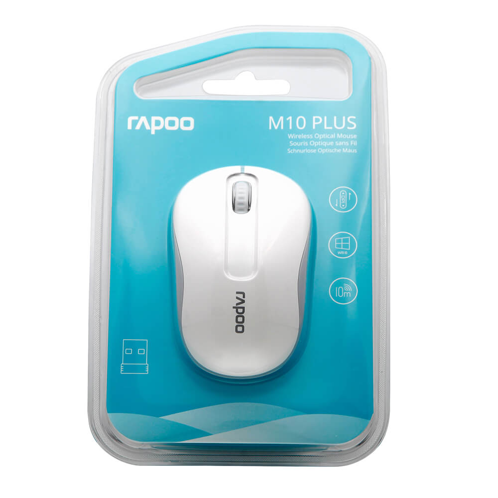 Rapoo Mouse M10 Plus Wireless 2.4 G Hz White