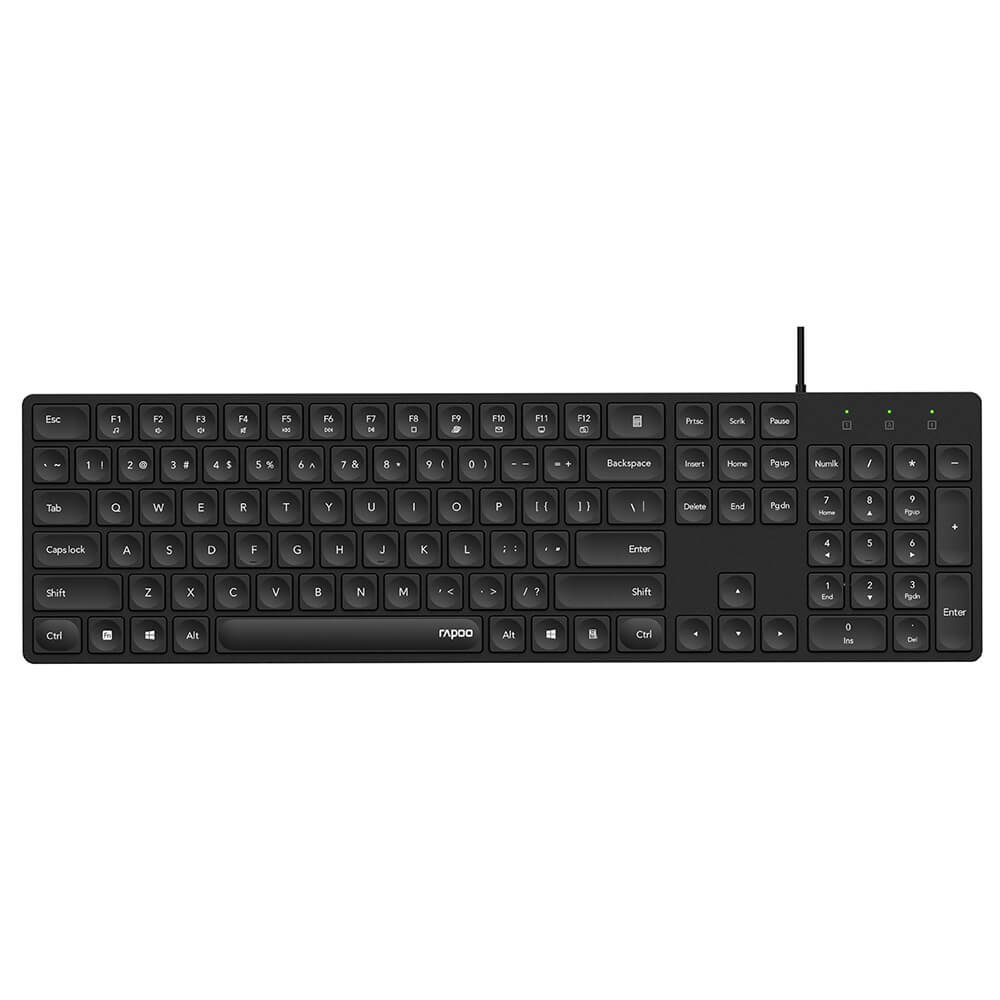 Keyboard NK8020 USB-kablet Sort