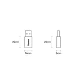 Baseus Ingenuity Series Mini USB 3.1 OTG til USB Type C adapter blå (ZJJQ000103)