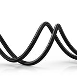 Grønne vinklet AUX-kabel 2 x mini jack 3,5 mm 1m blå (AV112)