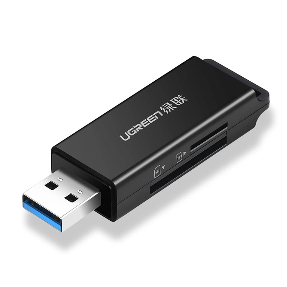 Ugreen Portable TF/SD Card Reader til USB 3.0 sort (CM104)