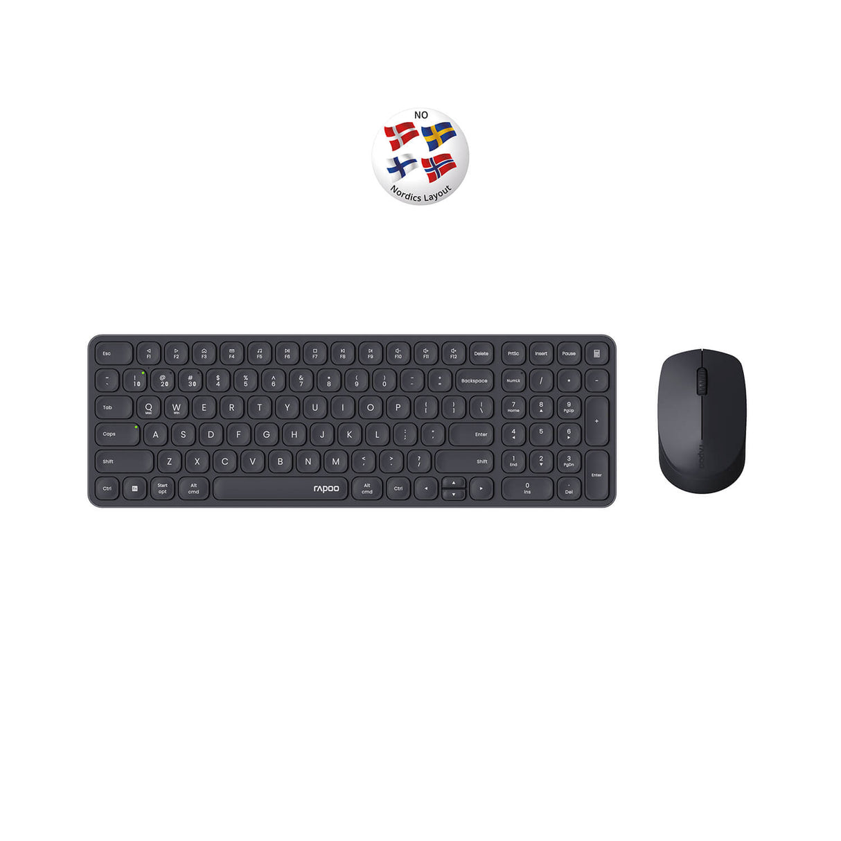 Rapoo Keyboard/Mice Set 9310 M Wireless Multi Mode Black