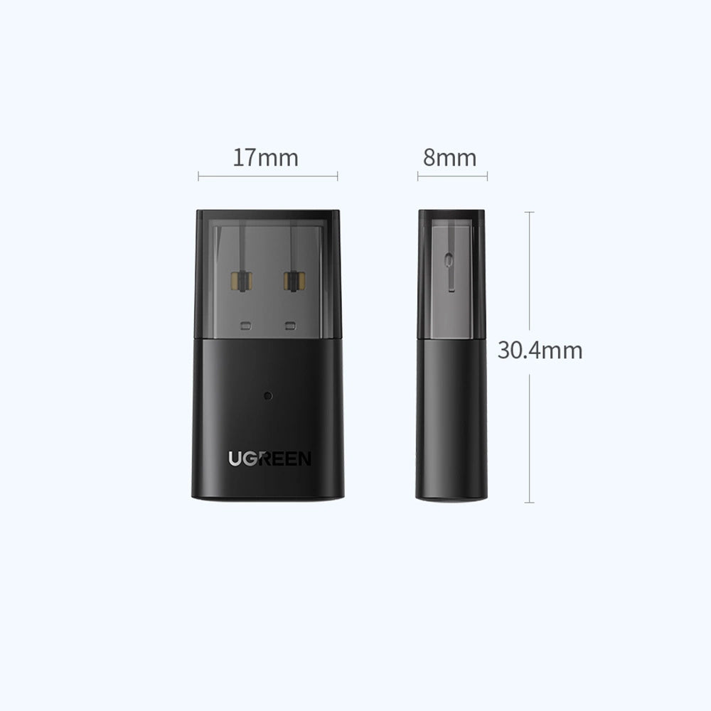 Ugreen bluetooth adapter til Playstation / Nintendo Switch hovedtelefoner sort (CM408)