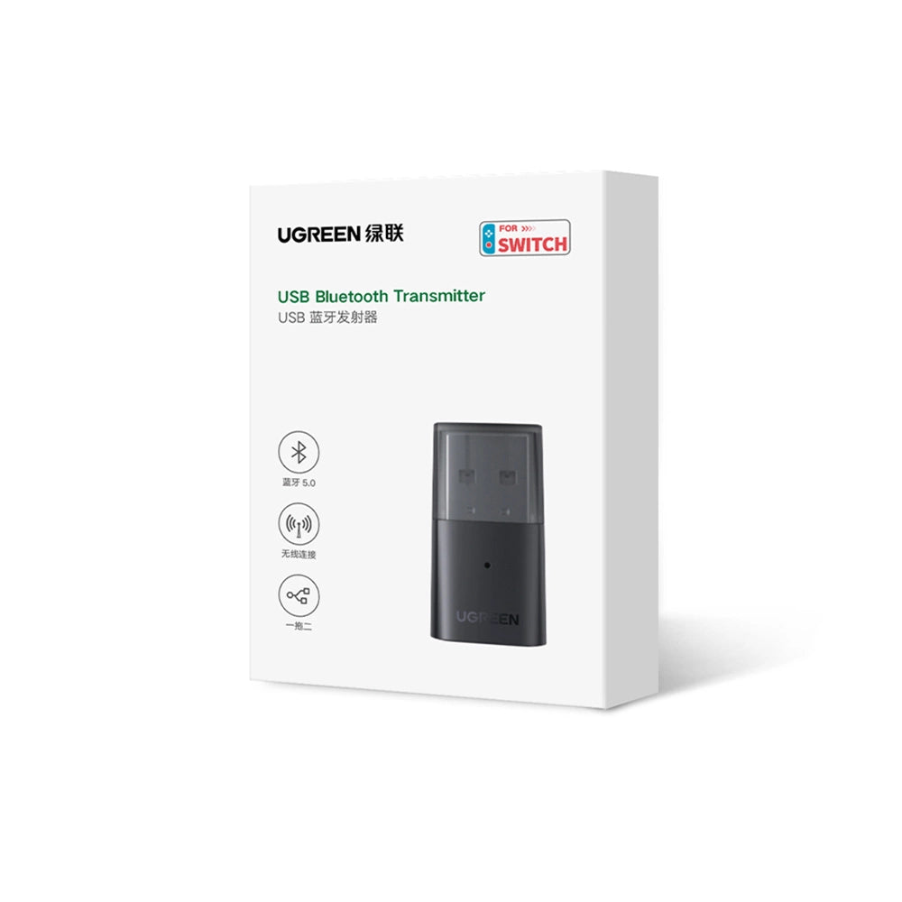 Ugreen bluetooth adapter til Playstation / Nintendo Switch hovedtelefoner sort (CM408)