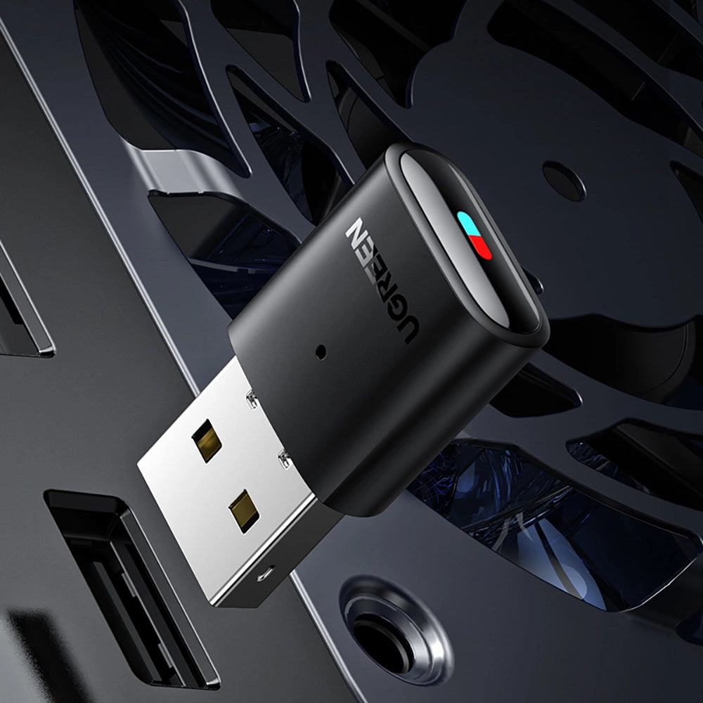 Ugreen bluetooth adapter til Playstation / Nintendo Switch hovedtelefoner sort (CM408)