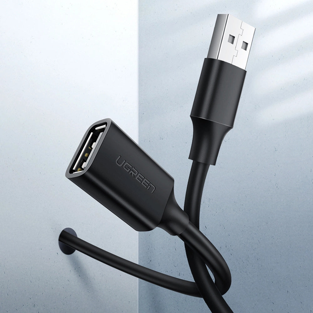 Ugreen udvidelse USB 2.0 adapter 0,5m sort (US103)