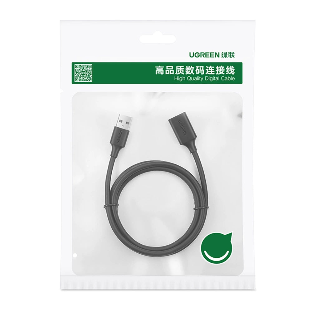Ugreen udvidelse USB 2.0 adapter 5m sort (US103)
