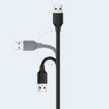 Ugreen udvidelse USB 2.0 adapter 5m sort (US103)