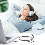 Ugreen adapter kabel forlængelse AUX mini jack 3,5 mm 1,5 m blå (AV118)