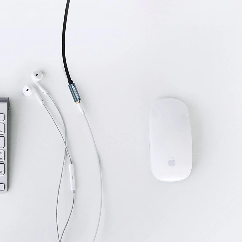 Ugreen adapter kabel forlængelse AUX mini jack 3,5 mm 1,5 m blå (AV118)