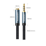 Ugreen adapter kabel forlængelse AUX mini jack 3,5 mm 1,5 m blå (AV118)