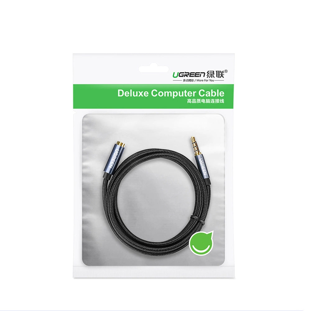 Ugreen adapter kabel forlængelse AUX mini jack 3,5 mm 1,5 m blå (AV118)