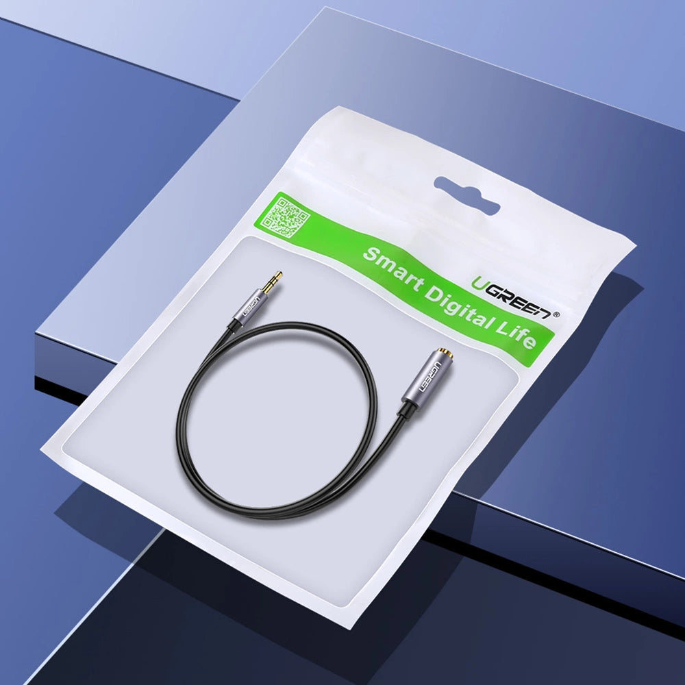 Ugreen adapter kabel forlængelse AUX mini jack 3,5 mm 1,5 m blå (AV118)