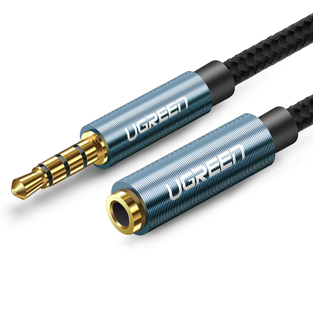 Ugreen adapter kabel forlængelse AUX mini jack 3,5 mm 1,5 m blå (AV118)