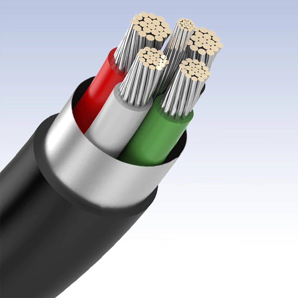 Ugreen 5 pin guldbelagt USB-kabel - mini USB 0,25m sort (US132)