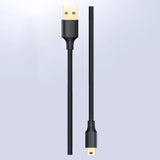 Ugreen 5 pin guldbelagt USB-kabel - mini USB 0,25m sort (US132)