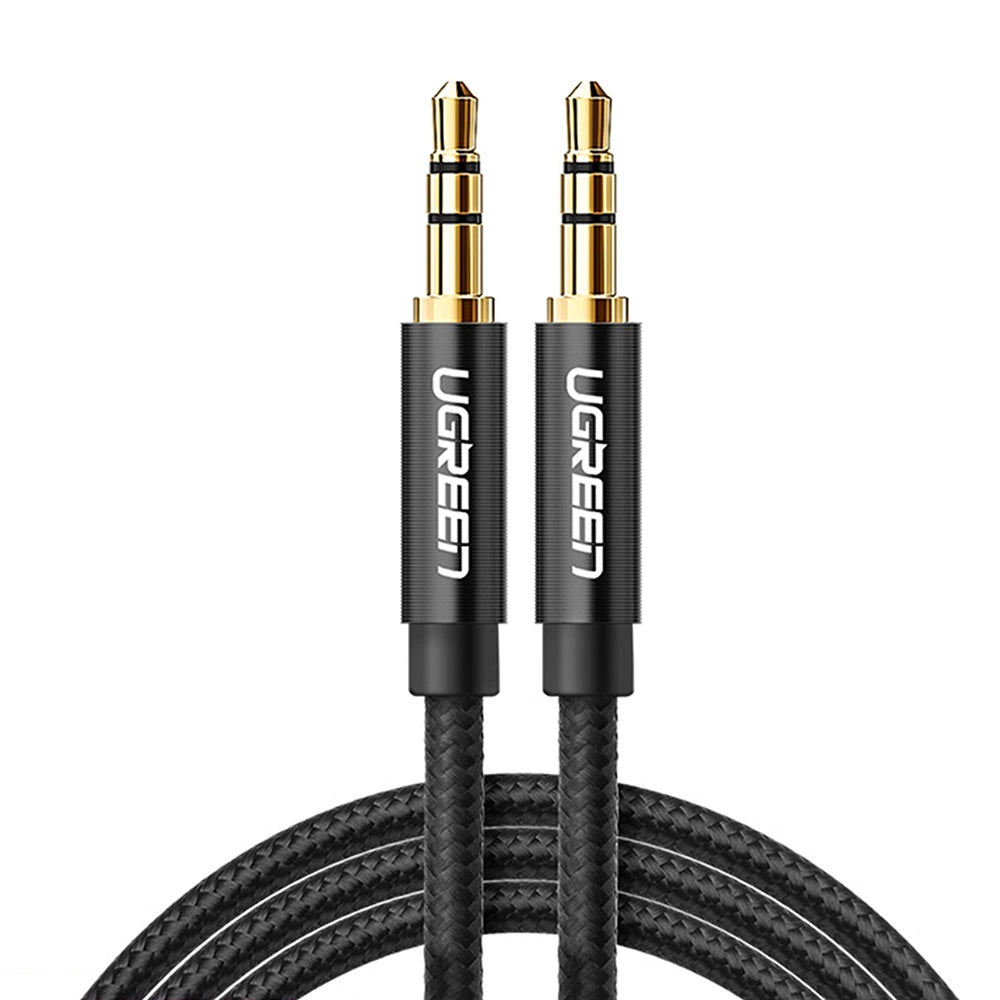 Ugreen lydkabel 2 x mini jack 3,5 mm 2m sort (50363 AV112)