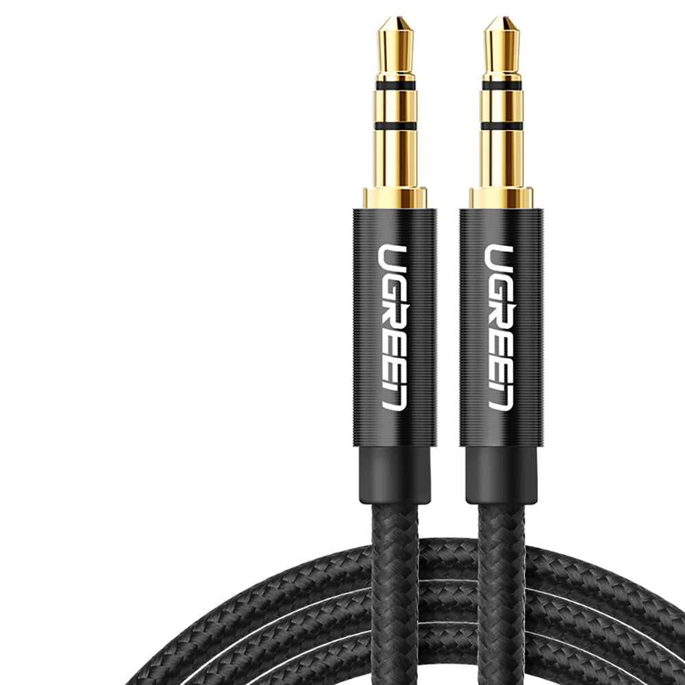 Ugreen lydkabel 2 x mini jack 3,5 mm 2m sort (50363 AV112)