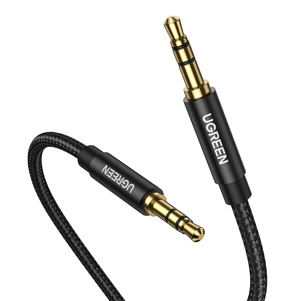 Ugreen lydkabel 2 x mini jack 3,5 mm 2m sort (50363 AV112)