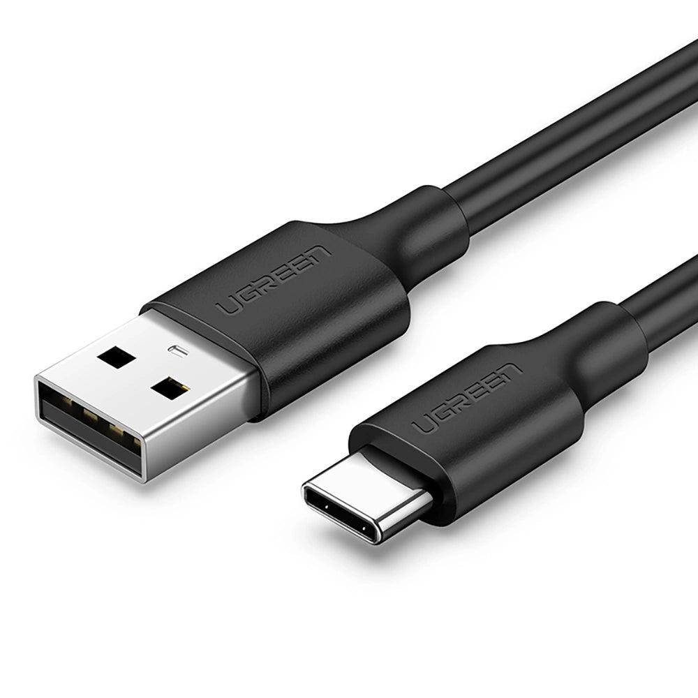 Grøn US287 60114 USB-A / USB-C 3A kabel 0,25 m - sort